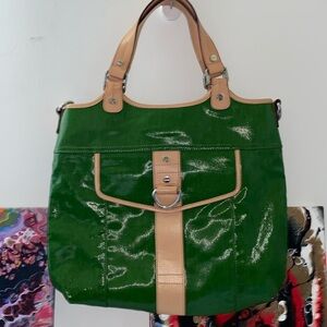 Tommy Hilfiger green bag